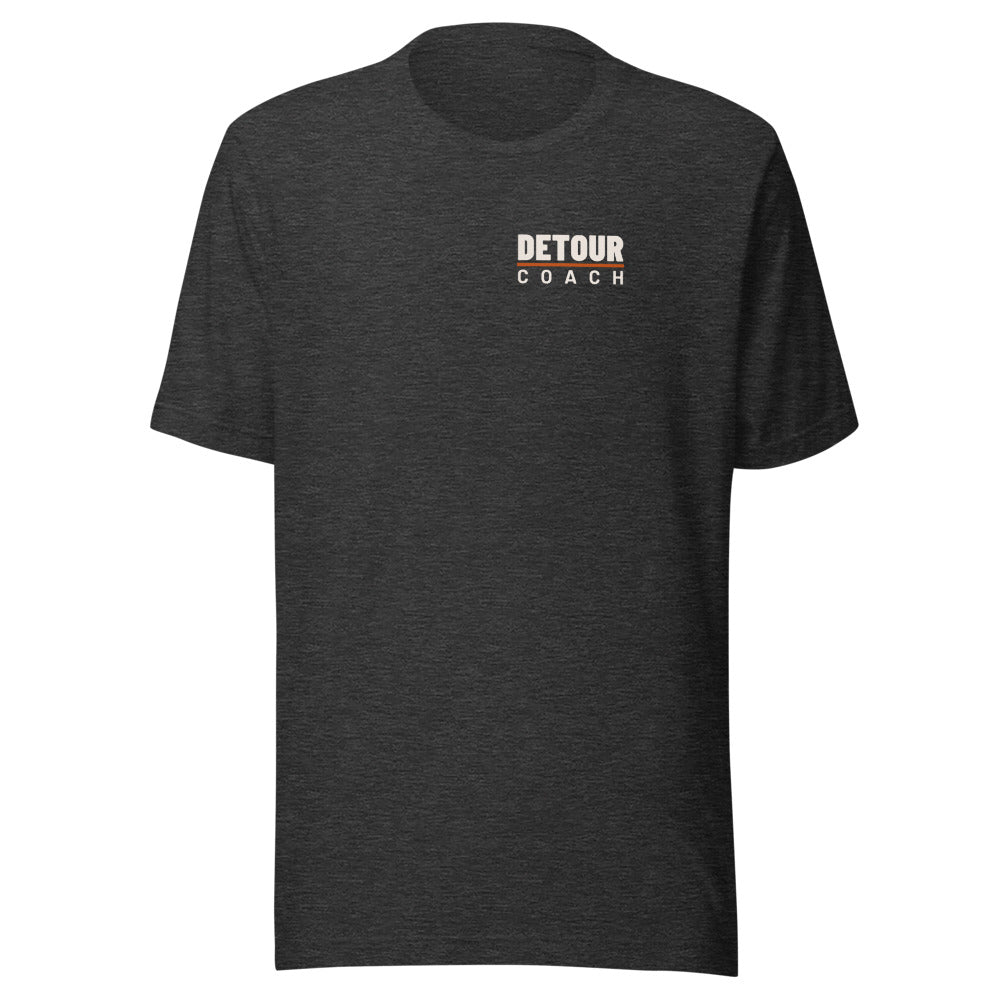 Coach Back-Hit Tee in Dark Grey Heather, front