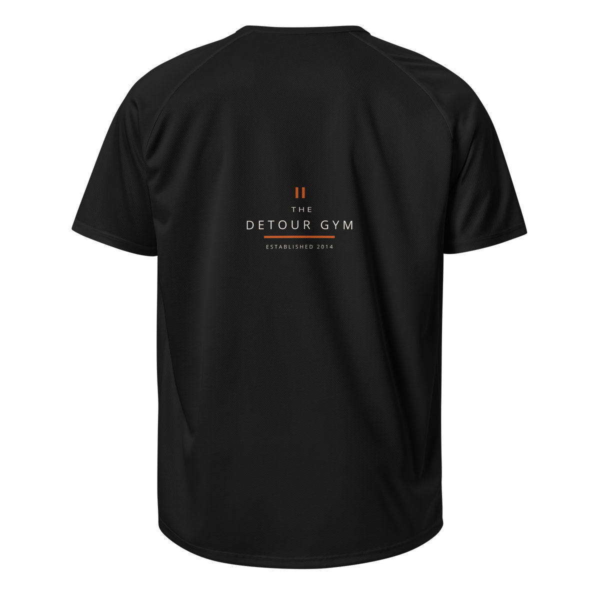 Coach Training Tee in Black, SOL'S 11939, back view. Genuine Printful garment mockup.