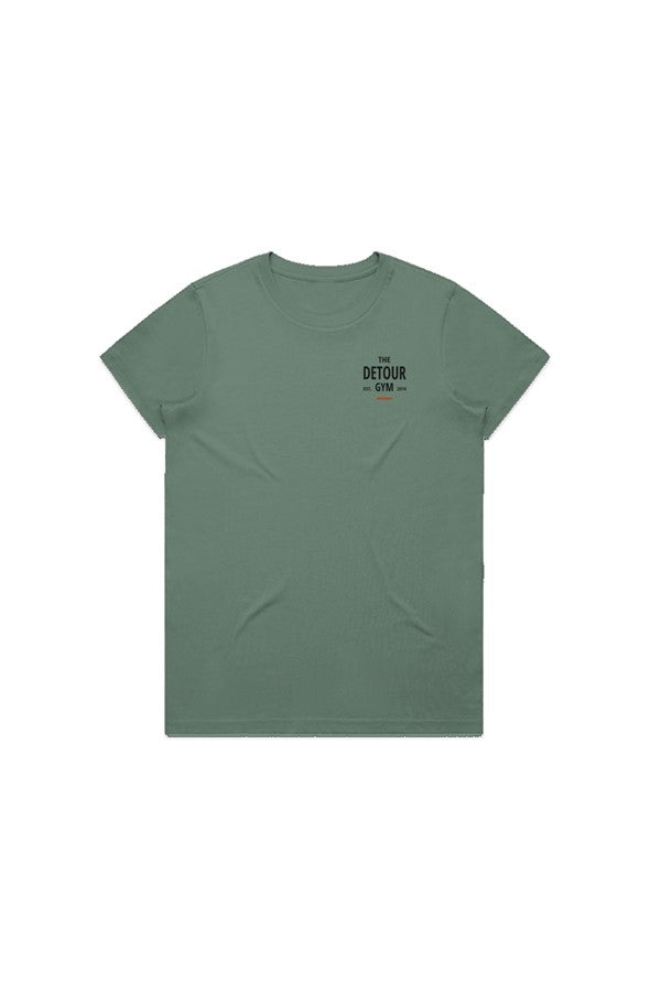 Detour Training Department Women 39 s Maple Tee Sage 4001