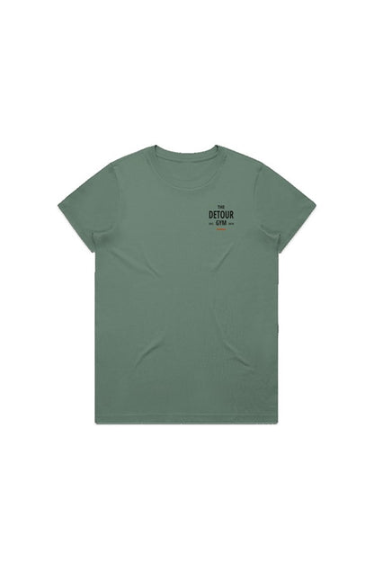 Detour Training Department Women 39 s Maple Tee Sage 4001
