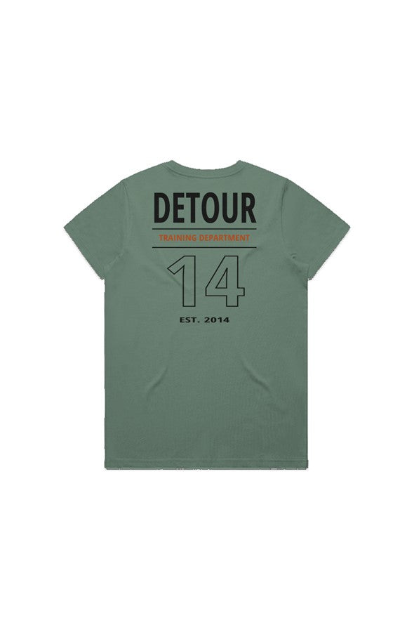 Detour Training Department Women 39 s Maple Tee Sage 4001