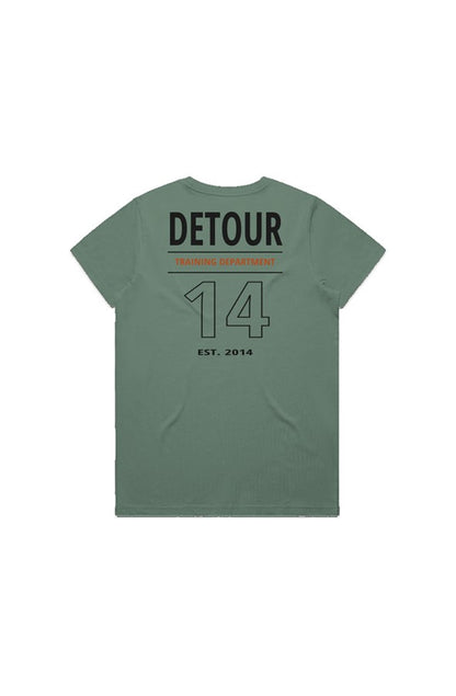 Detour Training Department Women 39 s Maple Tee Sage 4001
