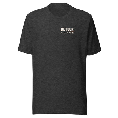 Coach Back-Hit Tee in Dark Grey Heather, front