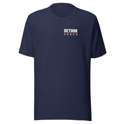Coach Back-Hit Tee in Navy, front