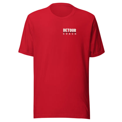 Coach Back-Hit Tee in Red, front