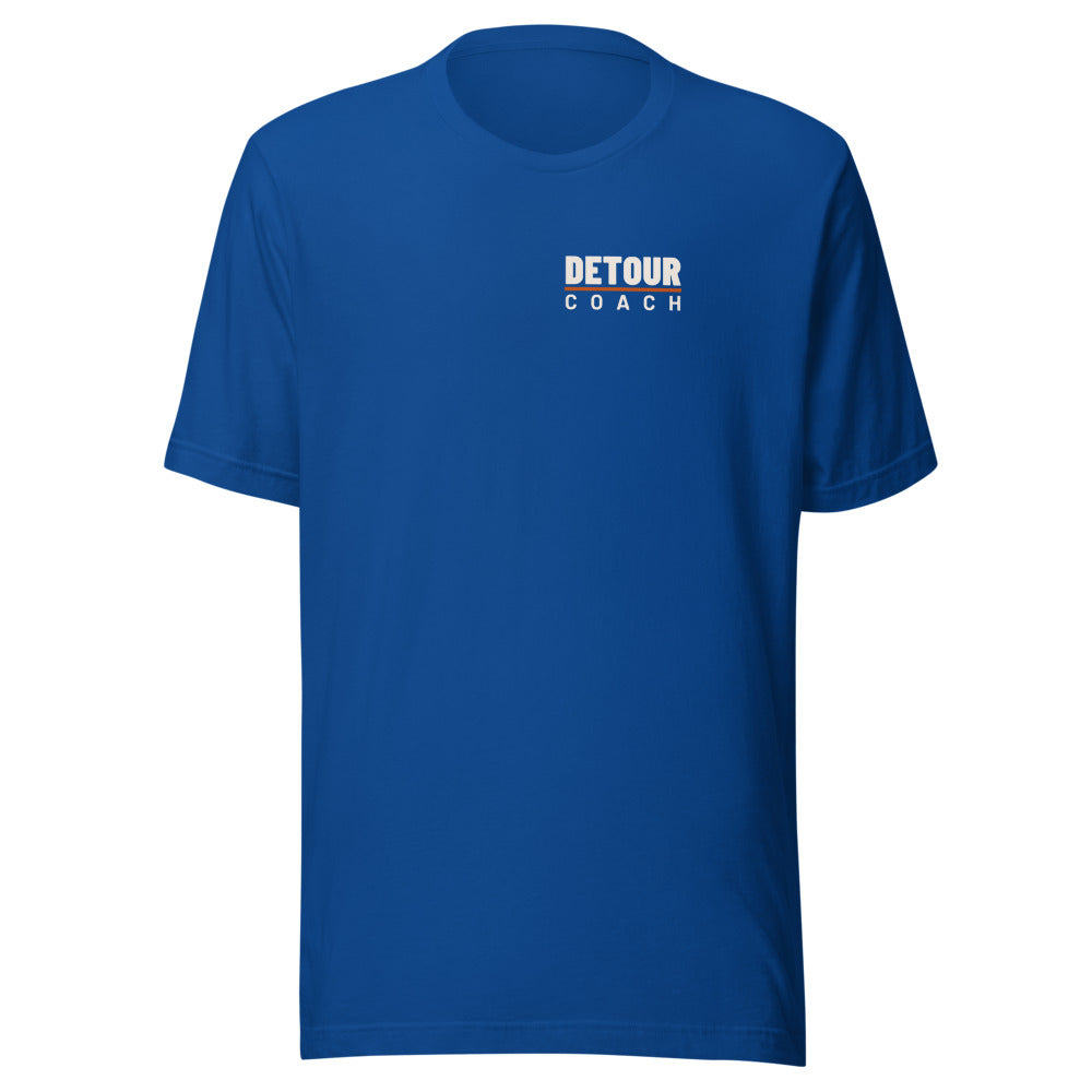 Coach Back-Hit Tee in True Royal, front