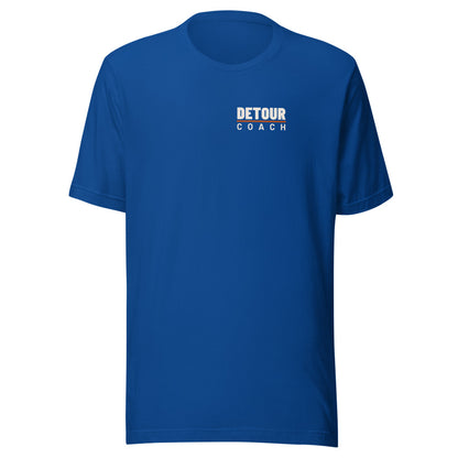 Coach Back-Hit Tee in True Royal, front