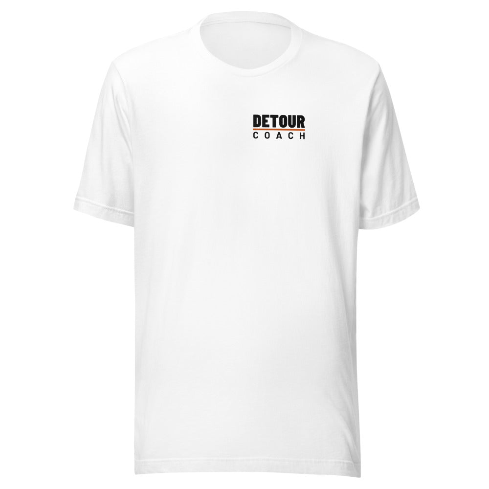 Coach Back-Hit Tee in White, front