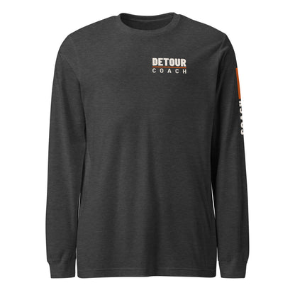Coach Sleeve-Hit Long Sleeve in Dark Grey Heather, front