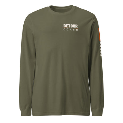 Coach Sleeve-Hit Long Sleeve in Military Green, front