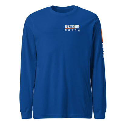 Coach Sleeve-Hit Long Sleeve in True Royal, front