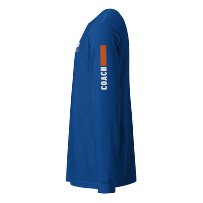 Coach Sleeve-Hit Long Sleeve in True Royal, sleeve print