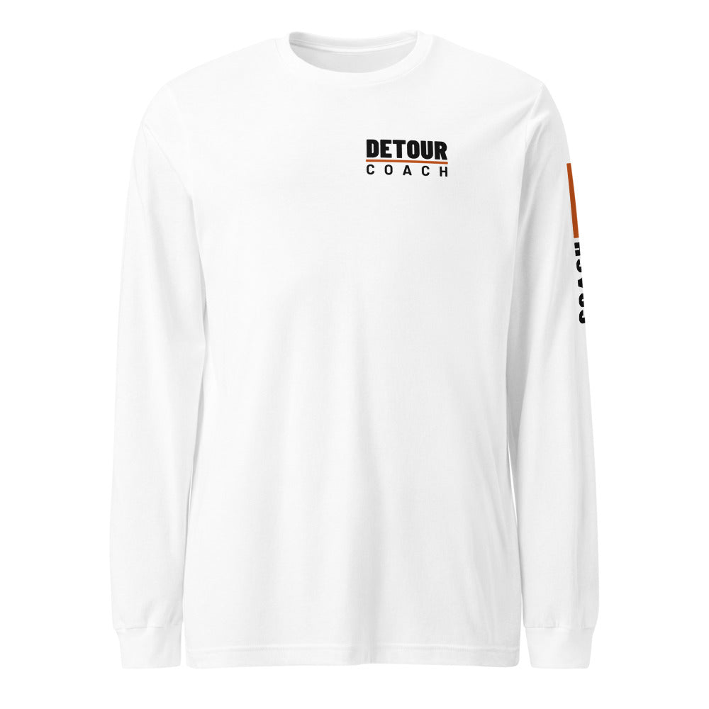 Coach Sleeve-Hit Long Sleeve in White, front