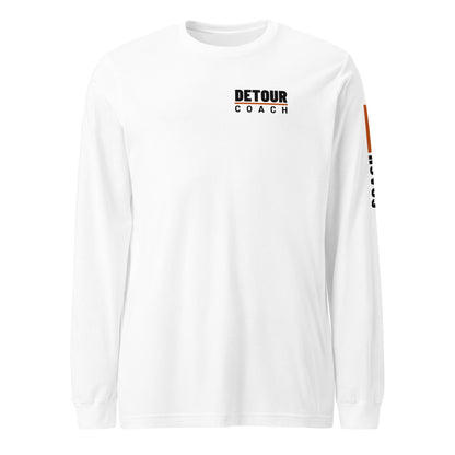 Coach Sleeve-Hit Long Sleeve in White, front