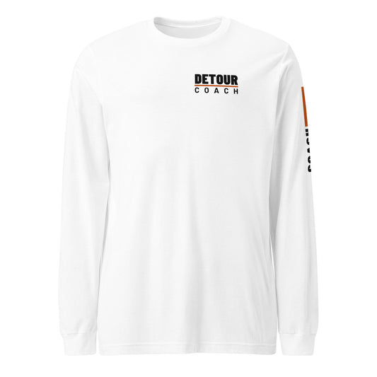 Coach Sleeve-Hit Long Sleeve in White, front