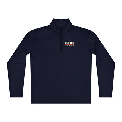 Coach Performance Quarter-Zip in True Navy, front