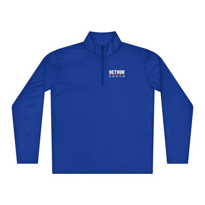 Coach Performance Quarter-Zip in True Royal, front