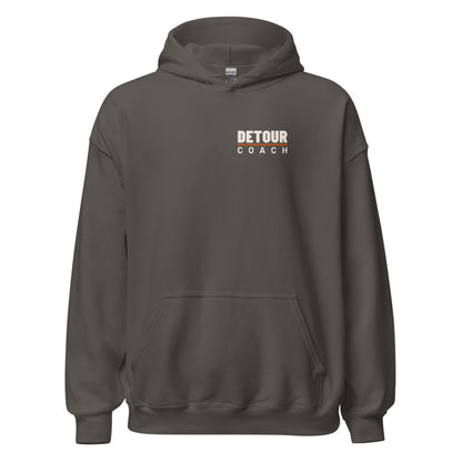 Coach Back-Hit Hoodie in Charcoal, front