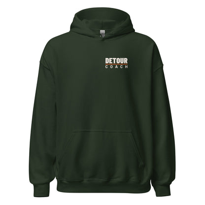Coach Back-Hit Hoodie in Forest Green, front
