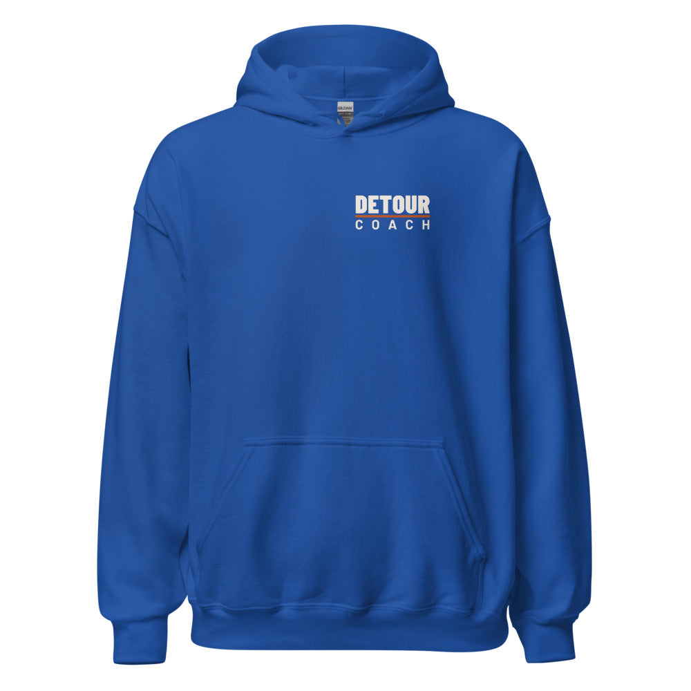 Coach Back-Hit Hoodie in Royal, front