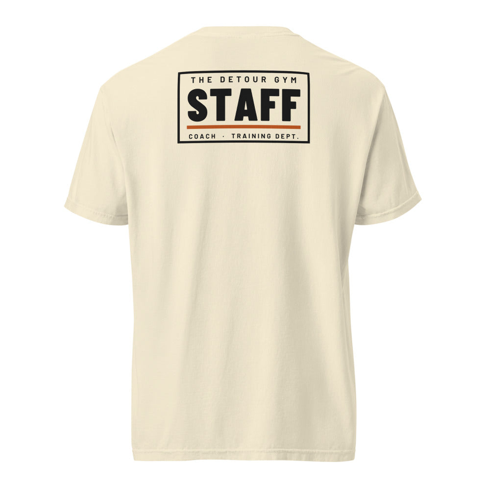 Coach Heavyweight Tee in Ivory, STAFF back