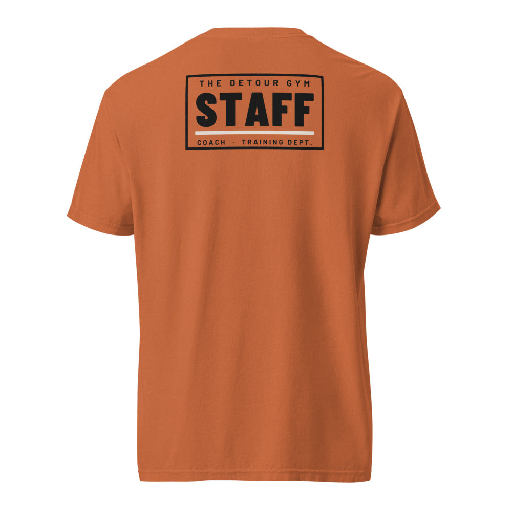 Coach Heavyweight Tee in Yam, STAFF back
