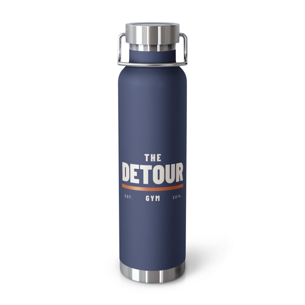 Detour Insulated Copper-Lined Bottle 22 oz in Navy, front