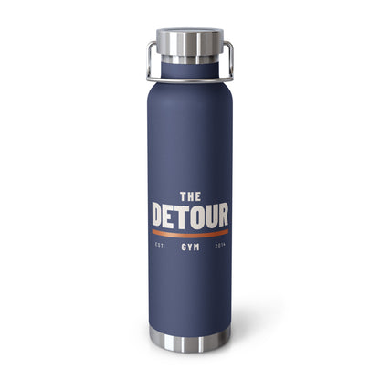 Detour Insulated Copper-Lined Bottle 22 oz in Navy, front