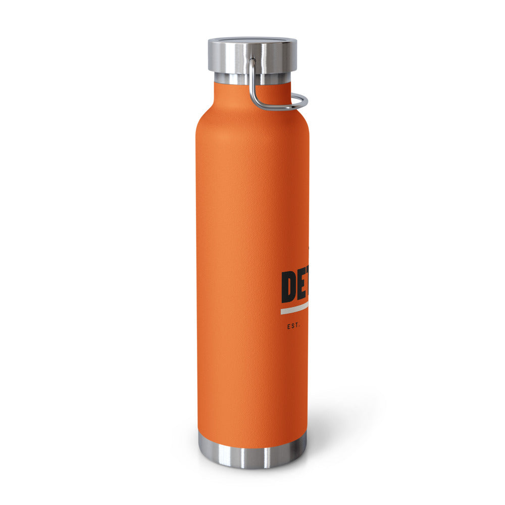 Detour Insulated Copper-Lined Bottle 22 oz in Orange, left