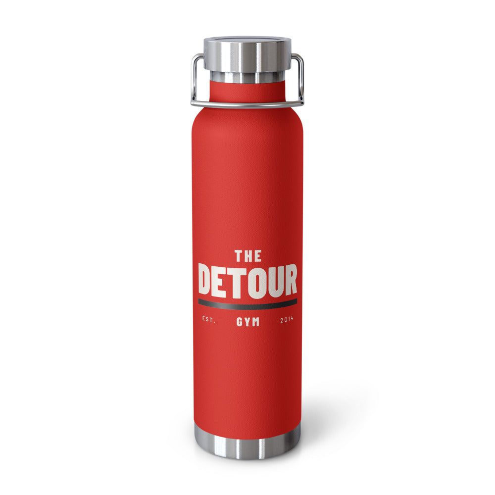 Detour Insulated Copper-Lined Bottle 22 oz in Red, front