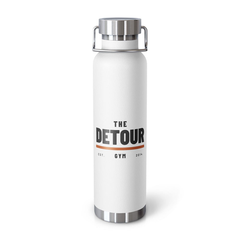 Detour Insulated Copper-Lined Bottle 22 oz in White, front