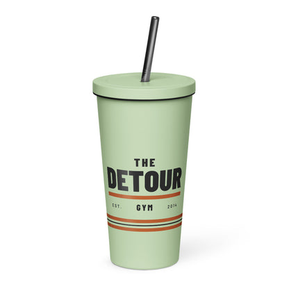 Detour Insulated Straw Tumbler 20 oz in Mint, front
