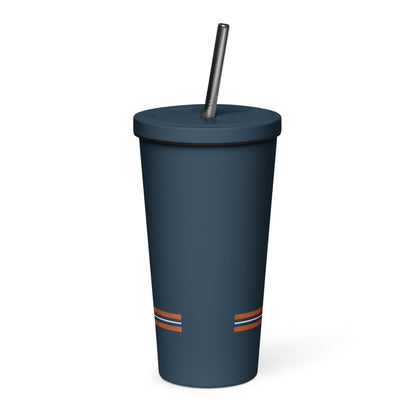 Detour Insulated Straw Tumbler 20 oz in Navy, back