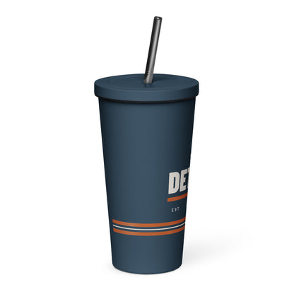 Detour Insulated Straw Tumbler 20 oz in Navy, right
