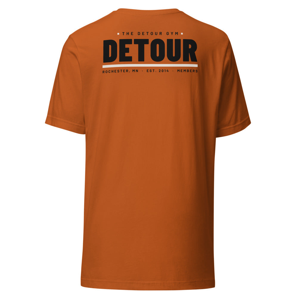 Detour Blaze Tee in Autumn, back print