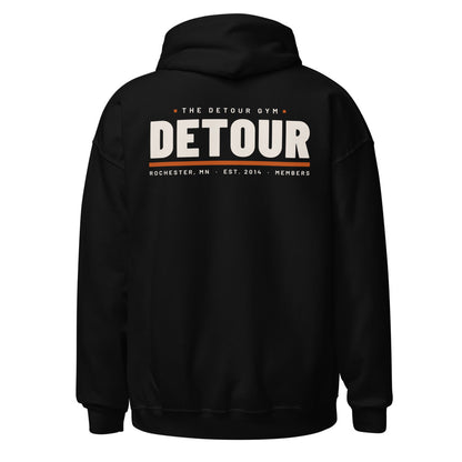Detour Blaze Hoodie in Black, back print