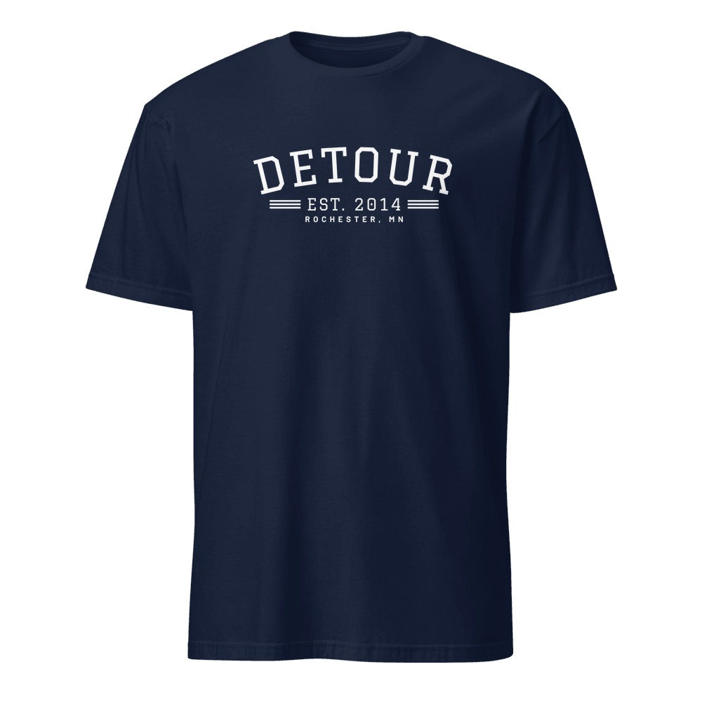 Detour EST. 2014 Tee in Navy, front