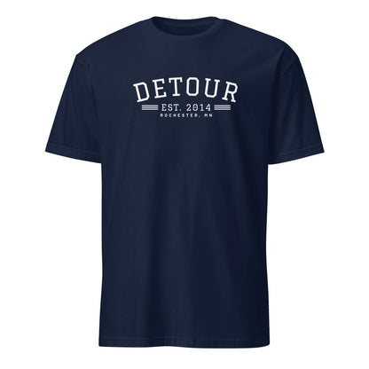 Detour EST. 2014 Tee in Navy, front
