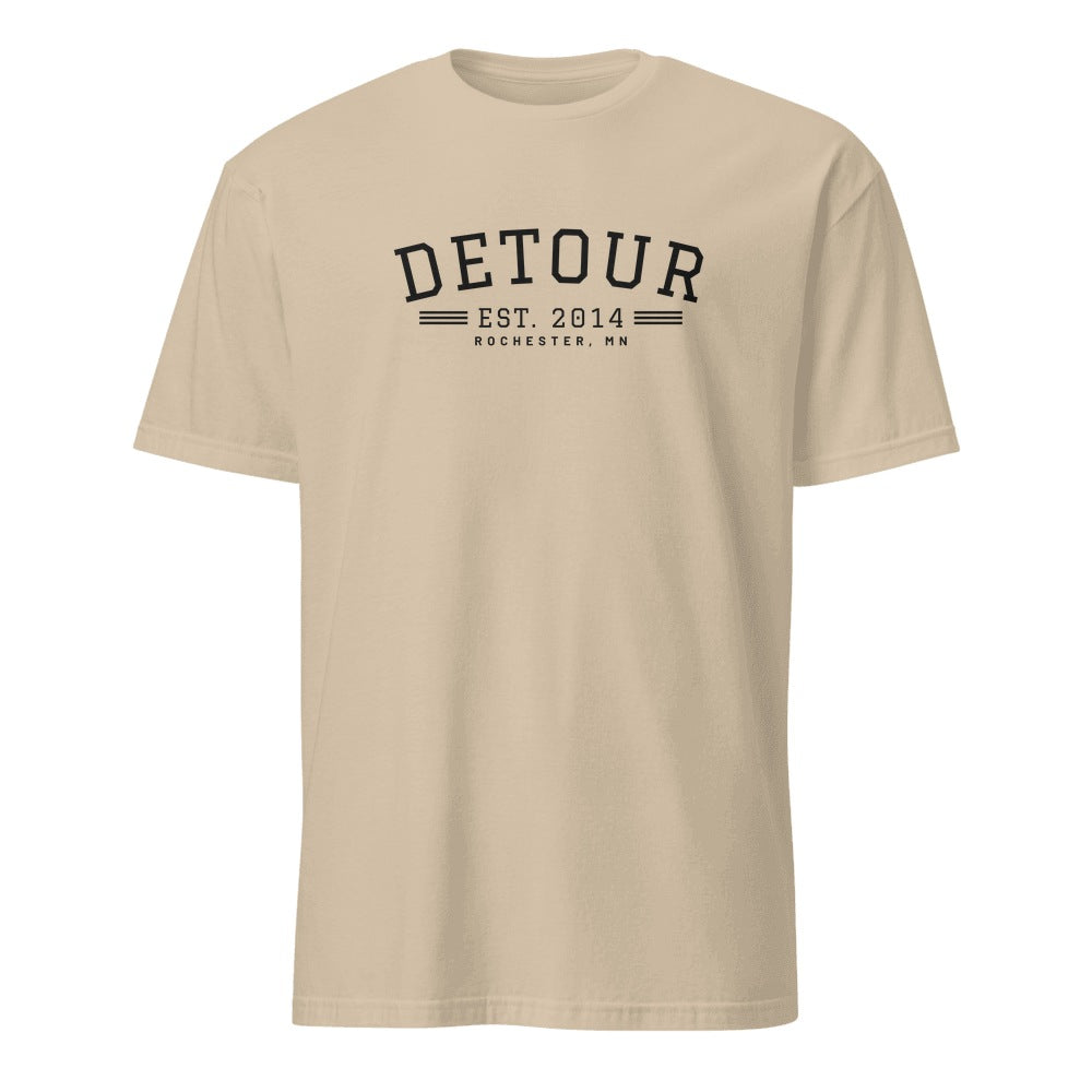 Detour EST. 2014 Tee in Sand, front