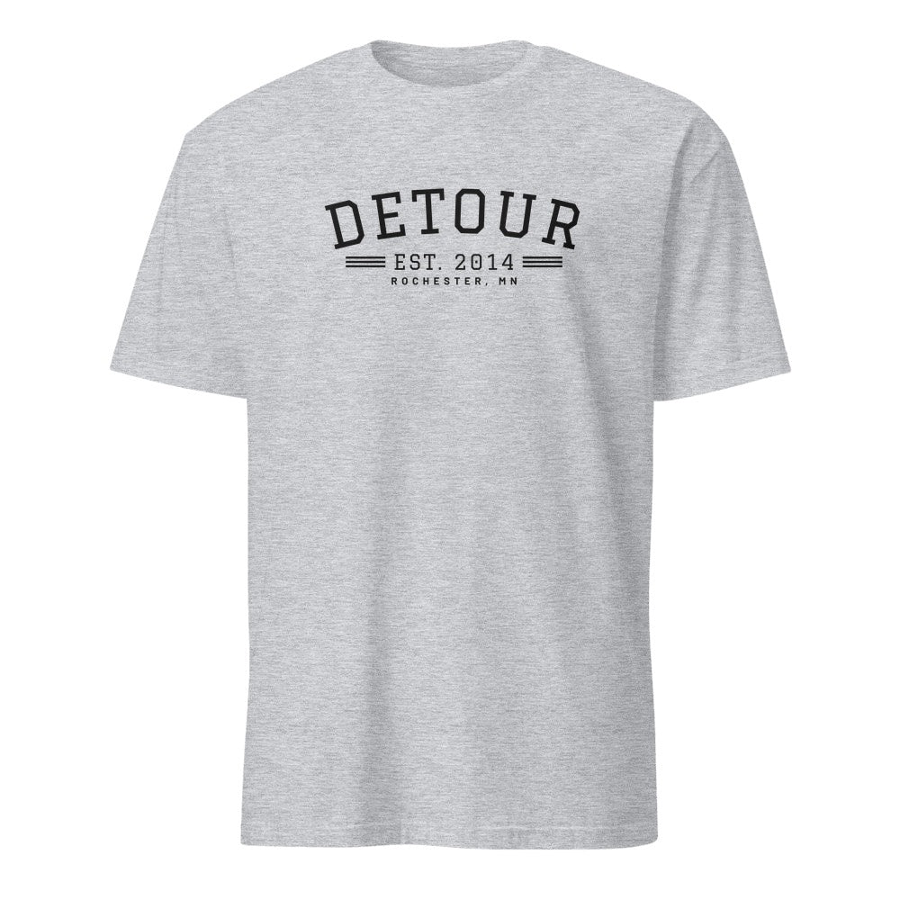 Detour EST. 2014 Tee in Sport Grey, front
