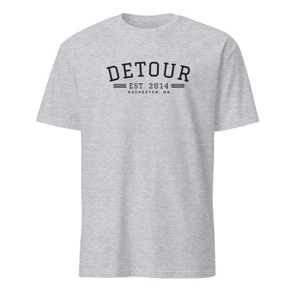 Detour EST. 2014 Tee in Sport Grey, front