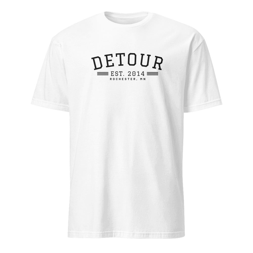 Detour EST. 2014 Tee in White, front
