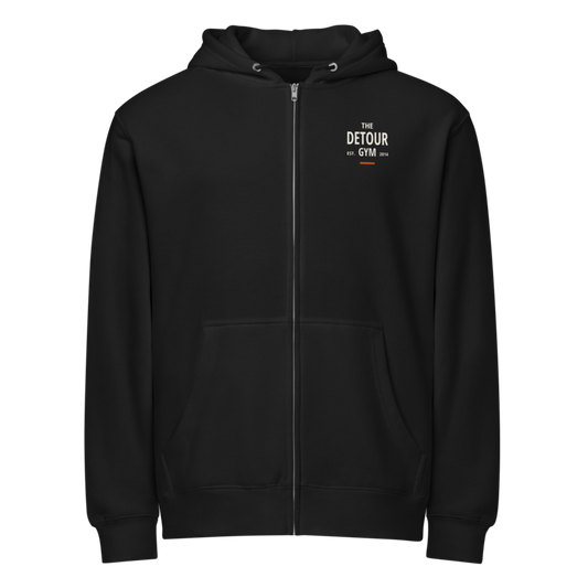 Foundation Full-Zip Hoodie — Black front