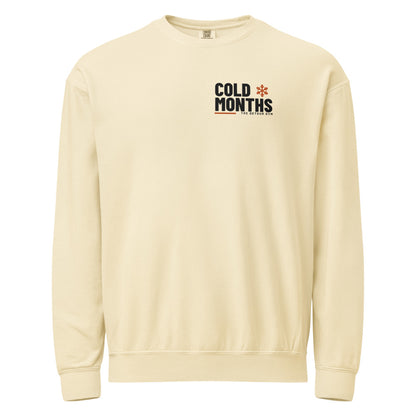 Cold Months Garment-Dyed Crewneck: Ivory: front