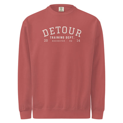 Training Dept. Varsity Crewneck: Crimson: front