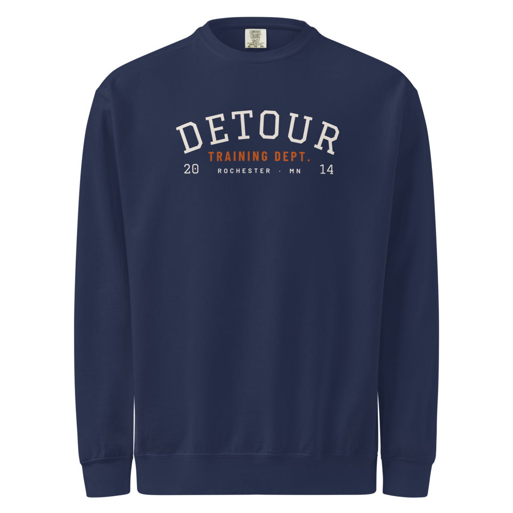 Training Dept. Varsity Crewneck: True Navy: front