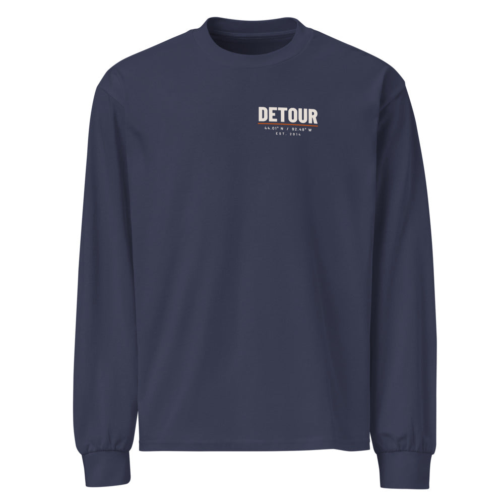 Coordinates Heavyweight Long Sleeve: Midnight Blue: front