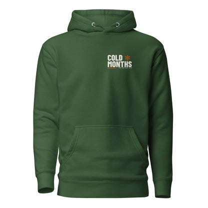 Cold Months Hoodie: Forest Green: front