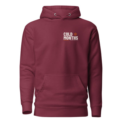 Cold Months Hoodie: Maroon: front