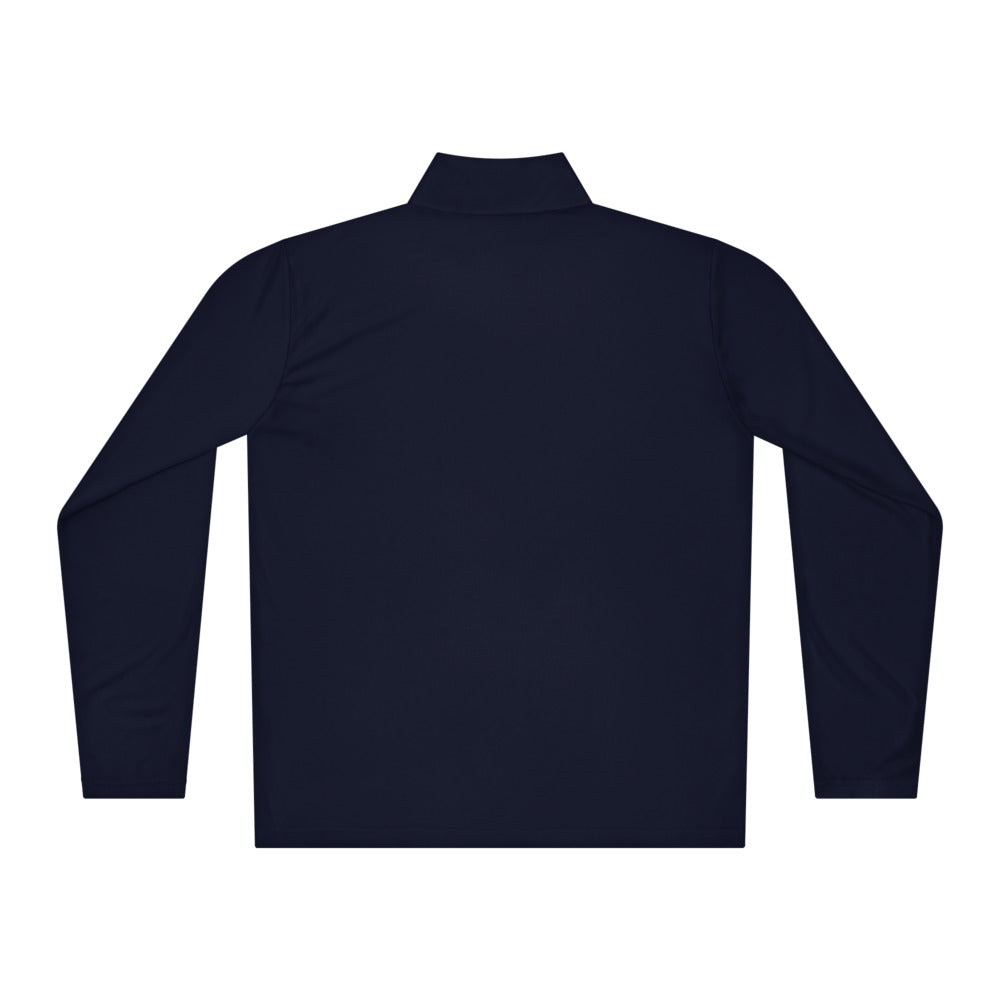 Monogram Performance Quarter-Zip: True Navy: back